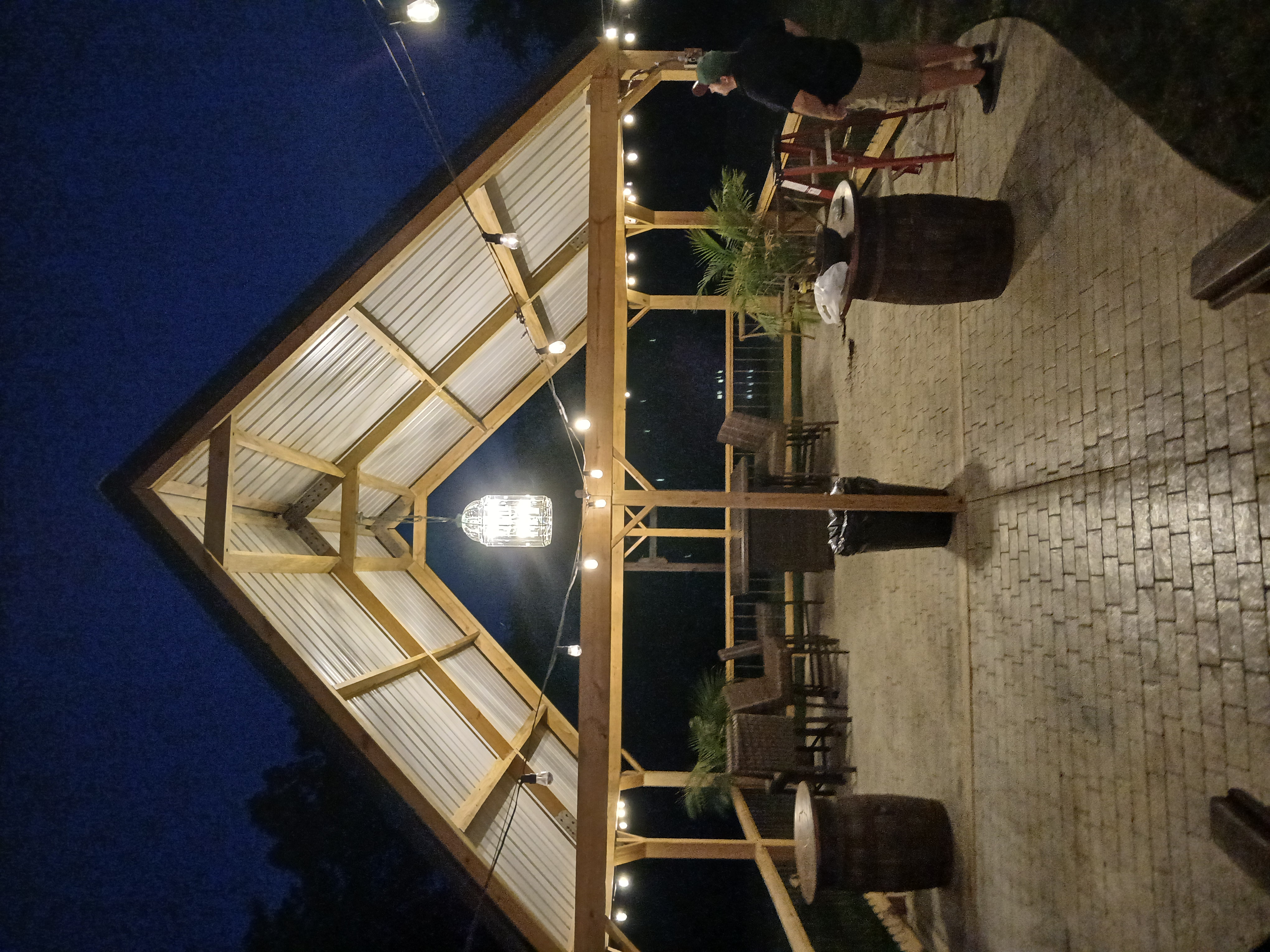 pergola at wedding venue