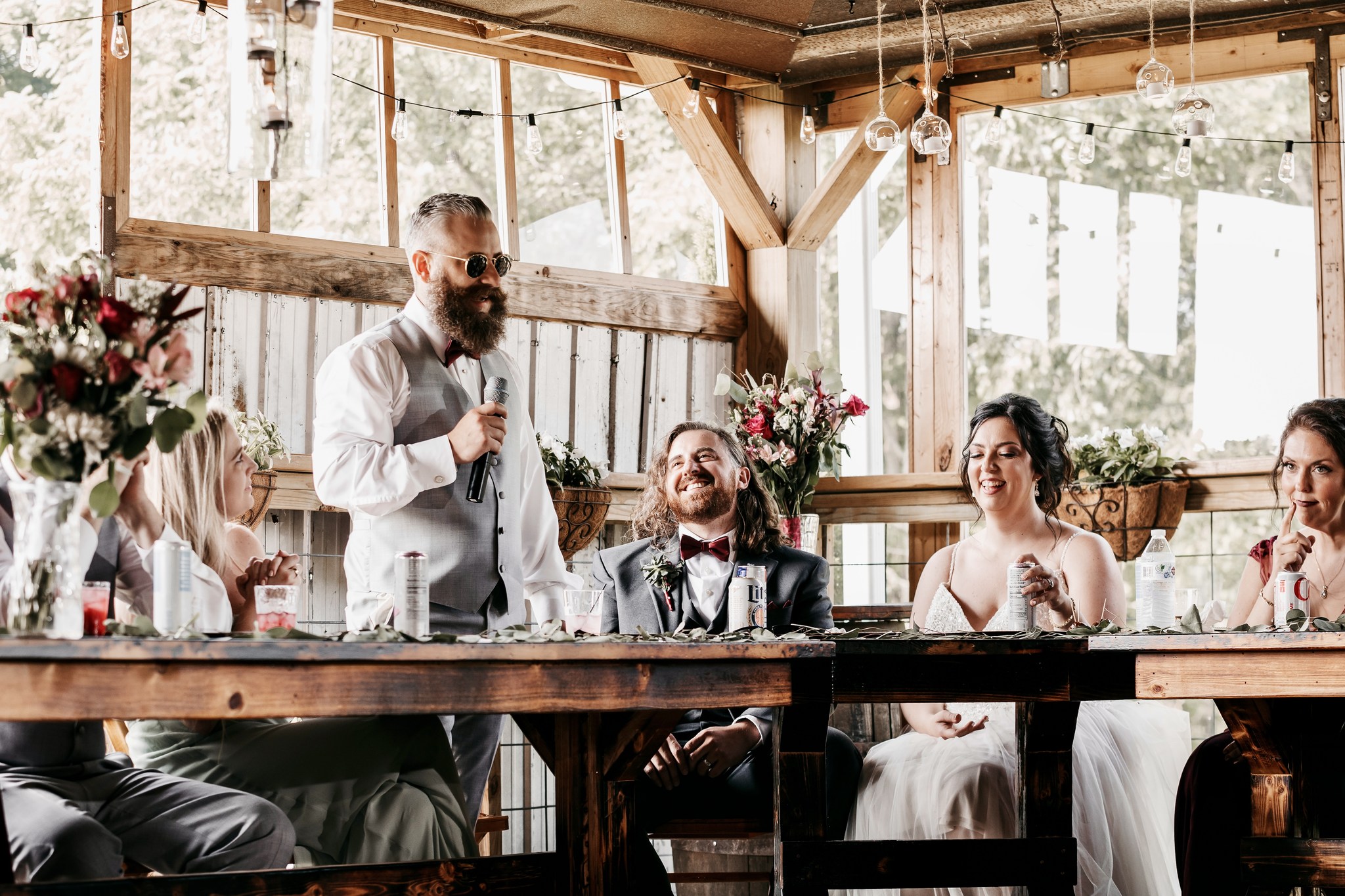 groomsman giving speech