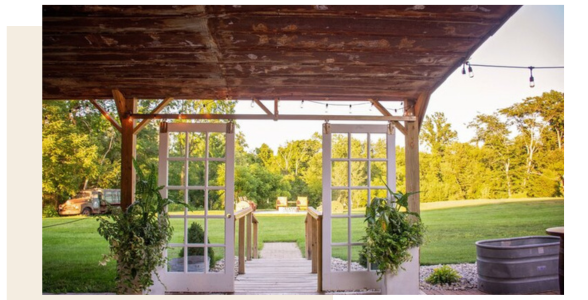 open air wedding venue